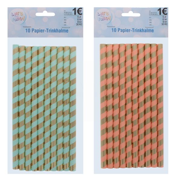 PAPER DRINKING STRAW 10 PACK