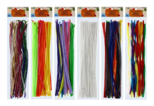 ASSORTED PIPE CLEANERS 40 PACK