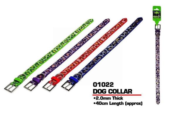 Pets That Play Dog Collar - 2cm x 40cm - Assorted Colours