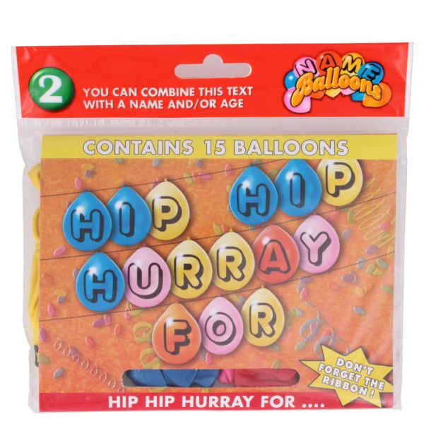 HIP HIP HURRAY FOR 15 BALLOONS