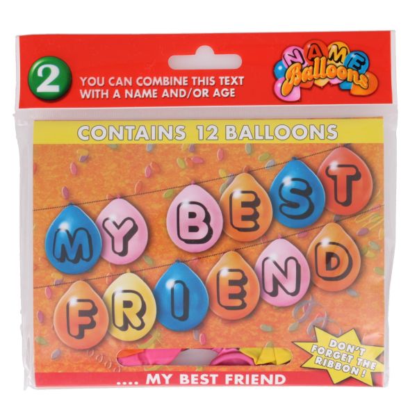 MY BEST FRIEND 12 BALLOONS