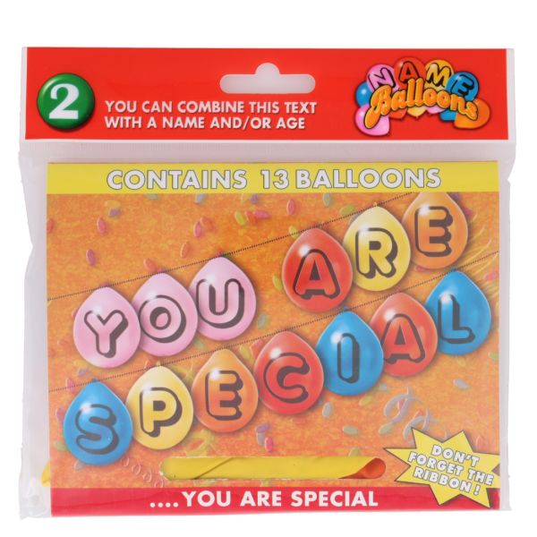 YOU ARE SPECIAL 13 BALLOONS