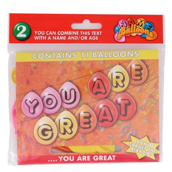 YOU ARE GREAT 11 BALLOONS