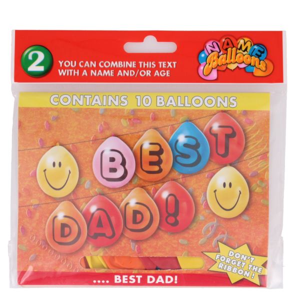 BEST DAD 10 BALLOONS
