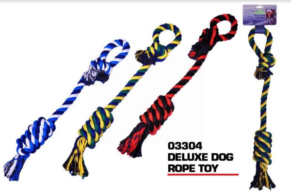 Pets That Play Deluxe Pull & Tug Dog Rope Toy - For Medium / Large Dogs 