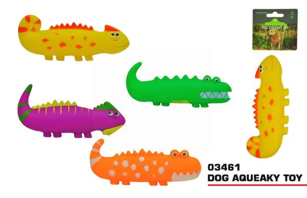 Pets That Play Dog Squeaky Play Toy for Small/Medium Dogs - Assorted Animals - 19cm x 9cm