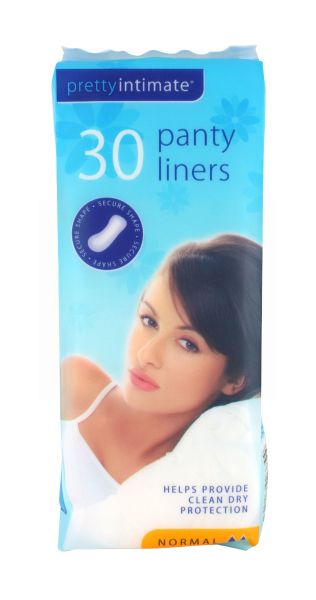 Pretty Intimate Secure Shape Panty Liners - Normal - Pack of 30
