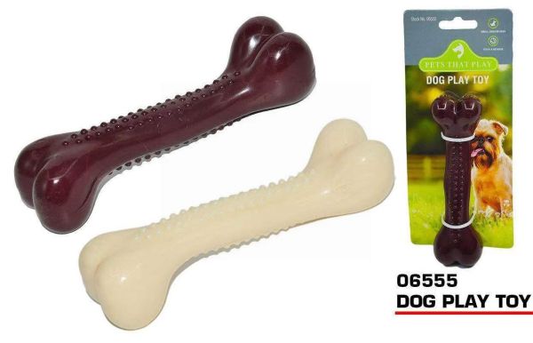 Pets That Play Fetch & Retrieve Bone Shaped Dog Play Toy - For Small / Medium Dogs - Assorted Colours