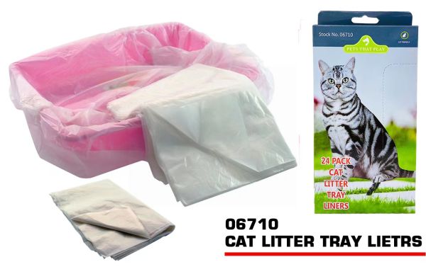Pets That Play Cat Litter Tray Liners - Pack of 24