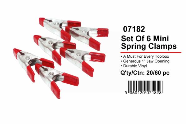 JAK 2" Mini Spring Clamp - Pack of 6