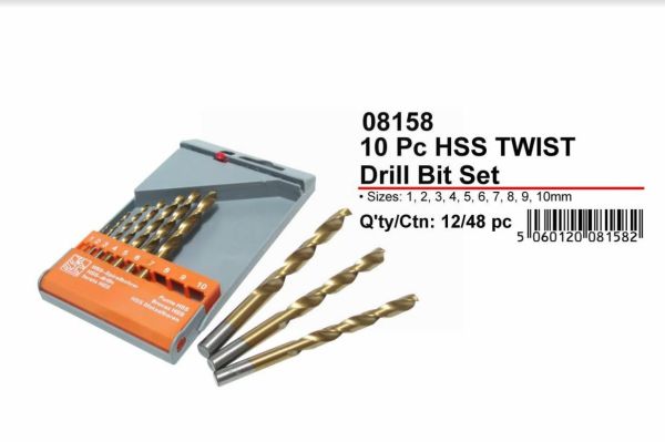 JAK HSS Twist Drill Bit Set - Pack of 10