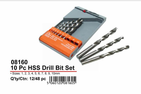 JAK HSS Drill Bit Set - Pack of 10