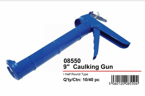JAK Half Round Type Silicon/Caulking Gun - 9" - Blue