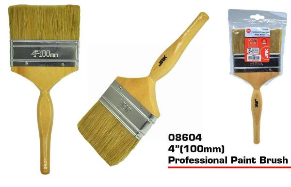 JAK Professional Paint Brush with Wooden Handle - 4"