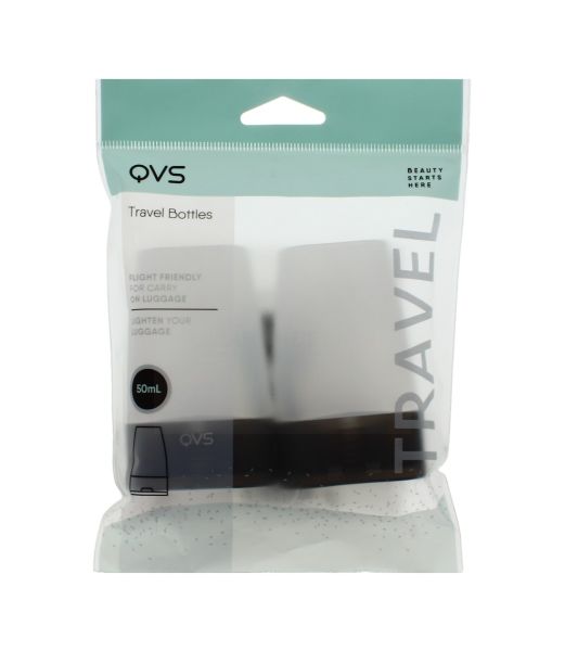 QVS TRAVEL BOTTLES PACK OF 2 50ML