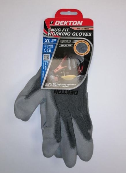 Dekton PU Coated Snug Fit Working Gloves - 10XL
