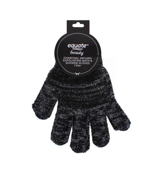 CHARCOAL INFUSED BATH AND SHOWER GLOVES