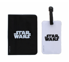 STAR WARS TAG SUITCASE AND PASSPORT HOLDER