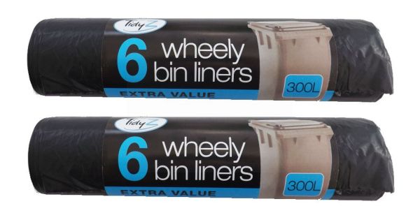 Set of 6 Wheelie Bin Liners
