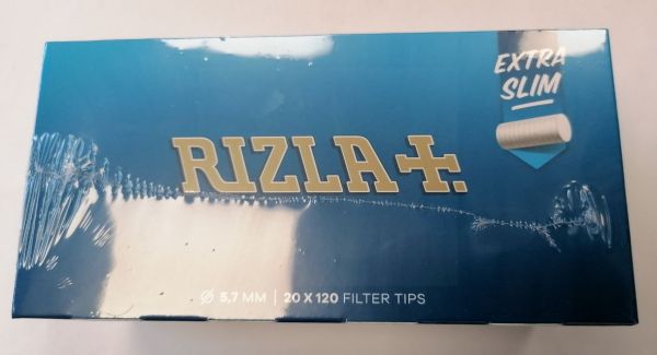 Rizla Extra Slim Filter Tips - Box Of 20 x 120
