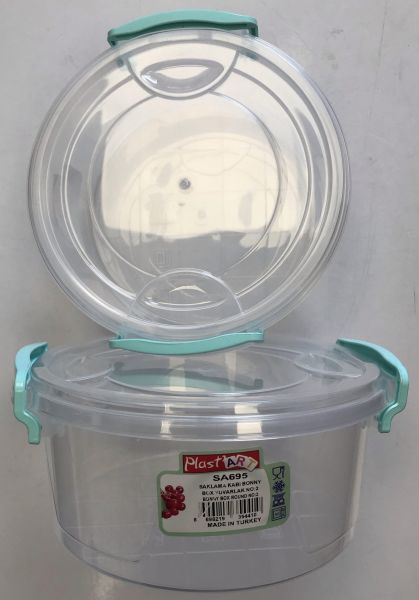 PlastArt Round Bonny Plastic Container - 1.2 Litre