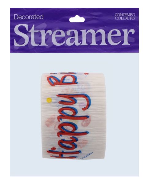 DECORATED CREPE STREAMERS