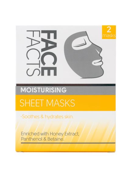 Face Facts Moisturising Sheet Masks - Pack of 2 - EXP: 06/22