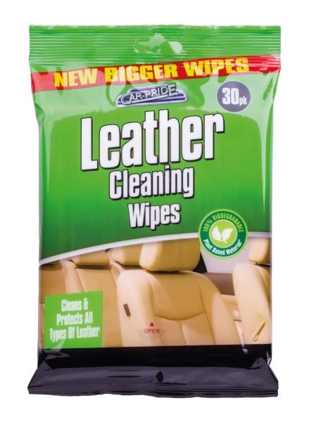 151 Car-Pride Leather Cleaning Wipes - Pack of 30 