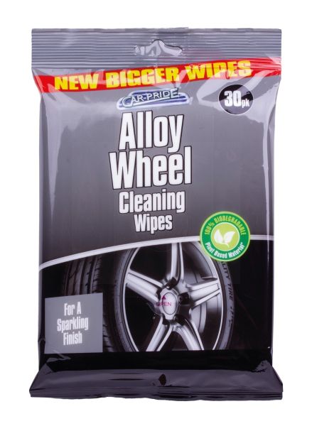 151 Car-Pride Alloy Wheel Cleaning Wipes - Pack of 30