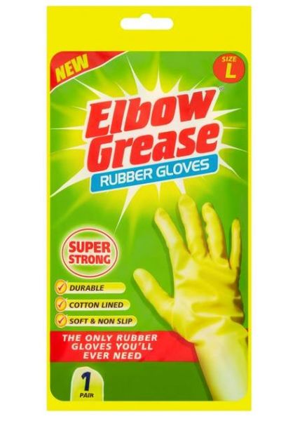 151 Elbow Grease Super Strong Rubber Gloves - Large - Pack of 1 Pair