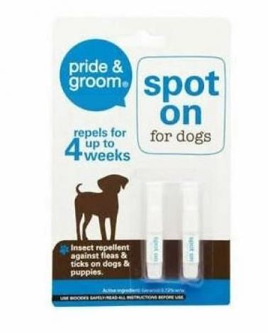 Pride & Groom Spot on for Dogs - Pack of 2