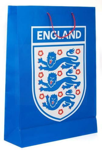 Official England Product - Gift Bag - Extra Large - Portrait - Blue - 45.5Cm X 33Cm
