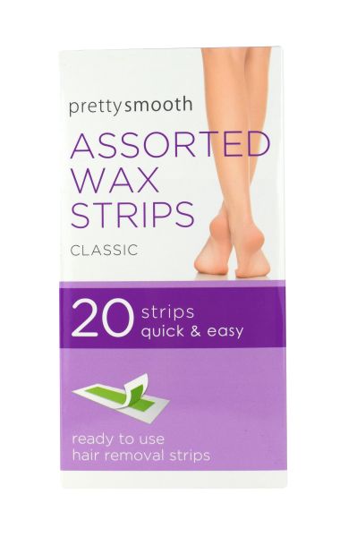 Pretty Smooth Assorted Wax Strips - Pack of 20 Strips