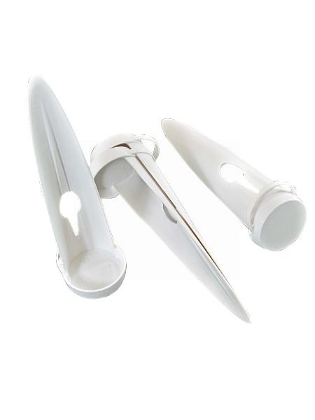 SET OF 4 BEACH PINS WHITE