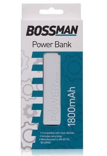 BOSSMAN Power Bank with Carry Strap - 1800mAh