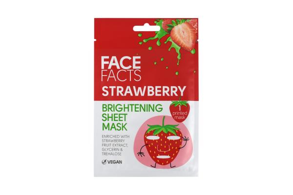 Face Facts Printed Sheet Mask - Strawberry & Pineapple - 20ml