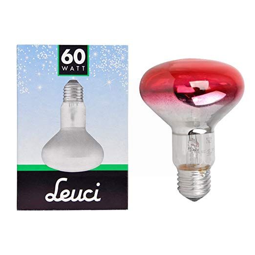 LEUCI REFLECTOR SPOT 60W BULB R80 E27 RED