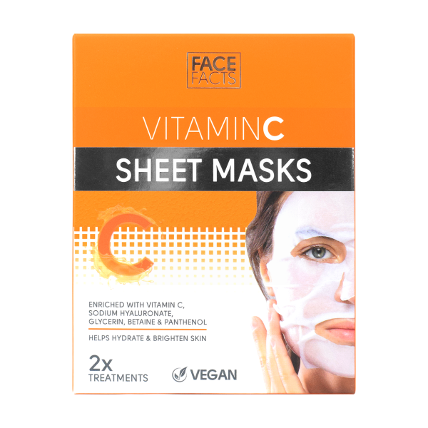Face Facts Vitamin C Sheet Masks - Pack of 2