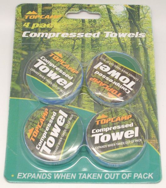 Compressed Towels - Pack Of 4