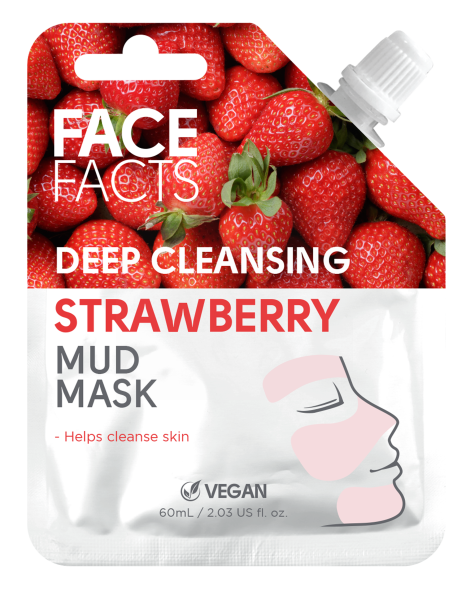 Face Facts Deep Cleansing Mud Mask - Strawberry - 60ml