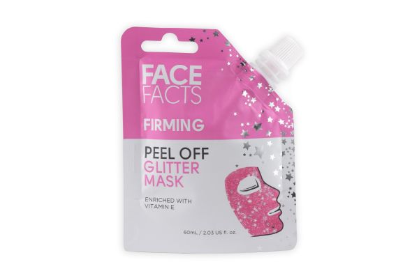 Face Facts Firming Peel Off Glitter Mask - Pink - 60ml
