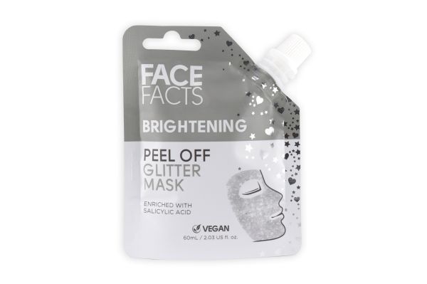 Face Facts Brightening Peel Off Glitter Mask - Silver - 60ml