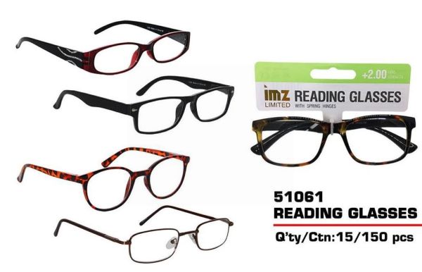 Prescription Based Designer Reading Glasses with Spring Hinges +2.00 