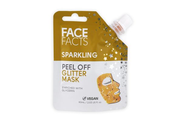 Face Facts Sparkling Peel Off Glitter Mask - Gold - 60ml