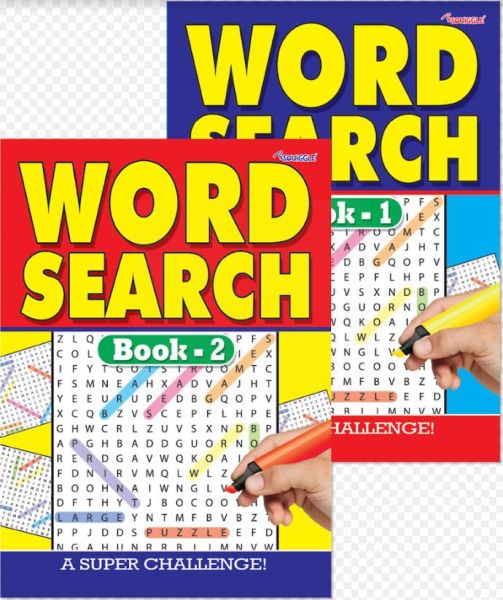 Word Search Brain Puzzle Book - Book 1 & 2 - 0% VAT
