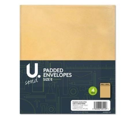 U Send Padded Envelopes - Size E - 26.5cm x 22cm - Pack of 3