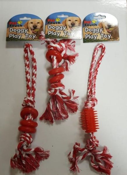 Pet Touch - Doggy Play Toy Rope - Designs And Colours May Vary