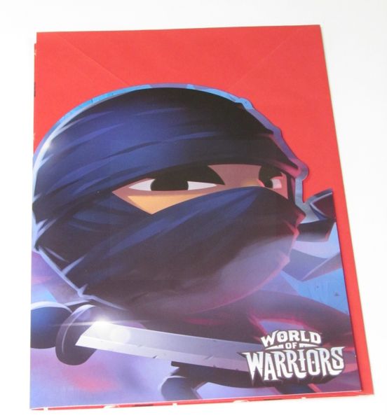 WORLD OF WARRIORS SON BIRTHDAY CARD