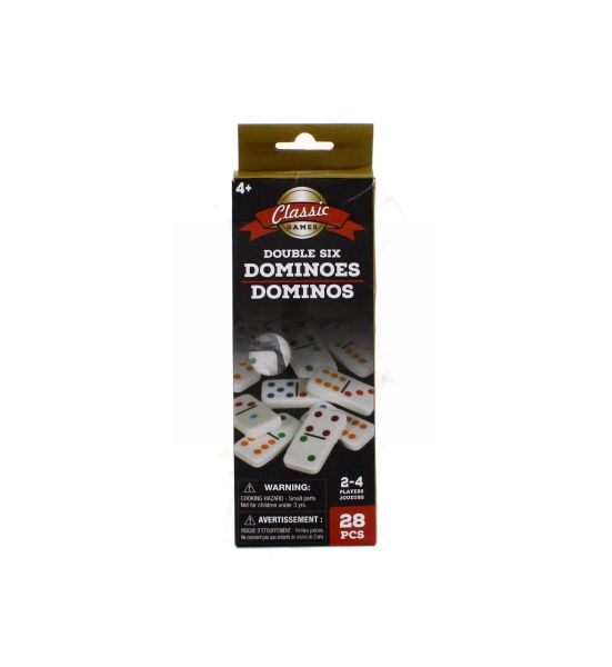  CLASSIC GAMES DOUBLE SIX DOMINOS SET 28PCS