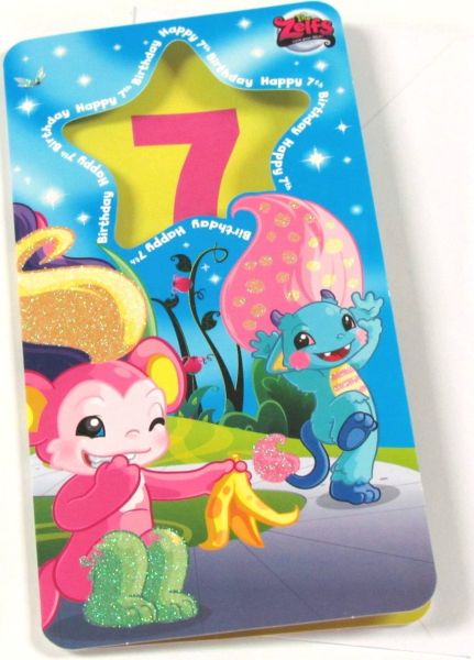 ZELF BIRTHDAY CARD GIRL AGE 7